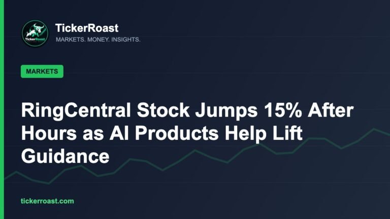 RingCentral Stock Jumps 15% After Hours as AI Products Help Lift Guidance – TickerRoast