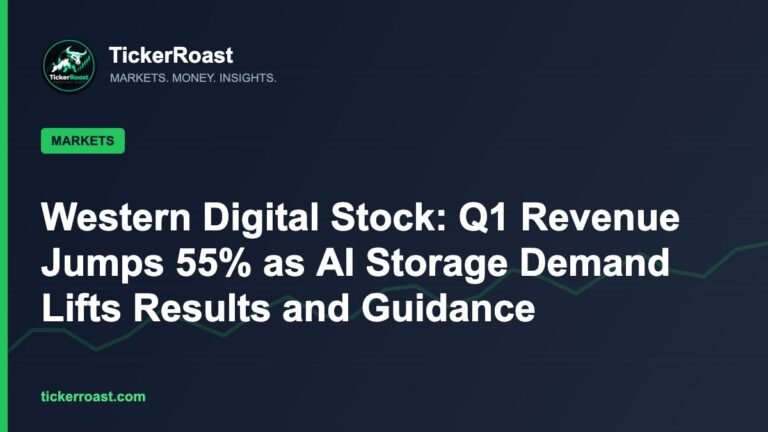 Western Digital Stock: Q1 Revenue Jumps 55% as AI Storage Demand Lifts Results and Guidance – TickerRoast